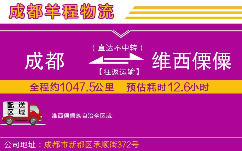 成都到維西傈僳族自治貨運(yùn)公司