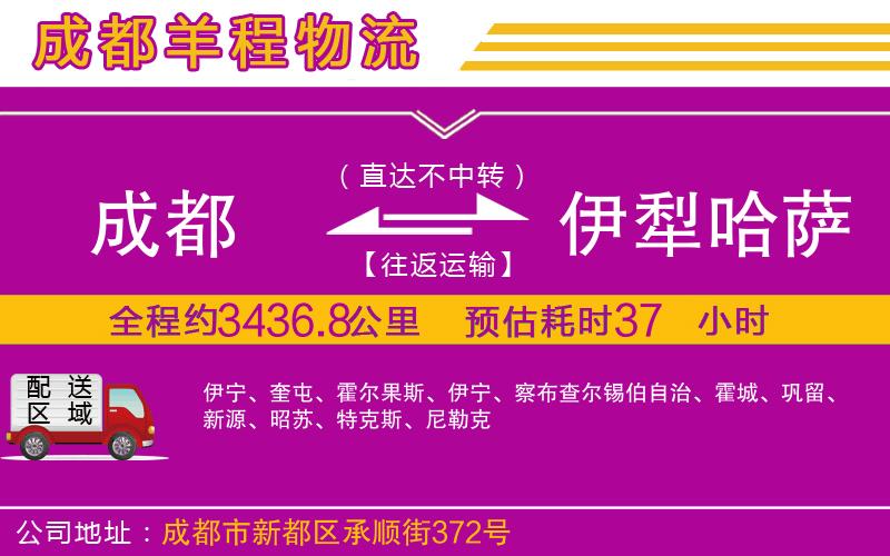 成都到伊犁哈薩克自治州貨運(yùn)