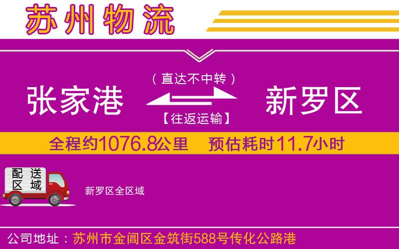 張家港到新羅區(qū)物流公司