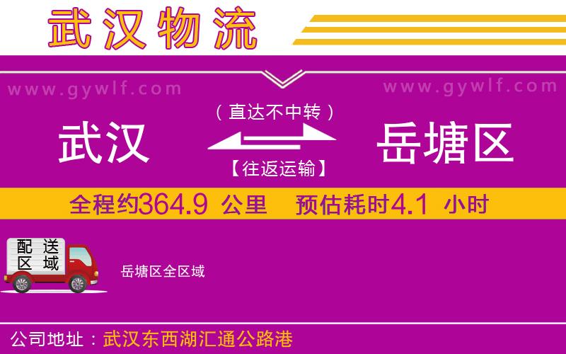 武漢到岳塘區(qū)貨運公司