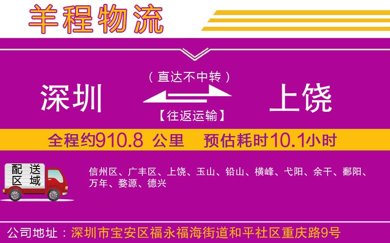 深圳到上饒物流專線