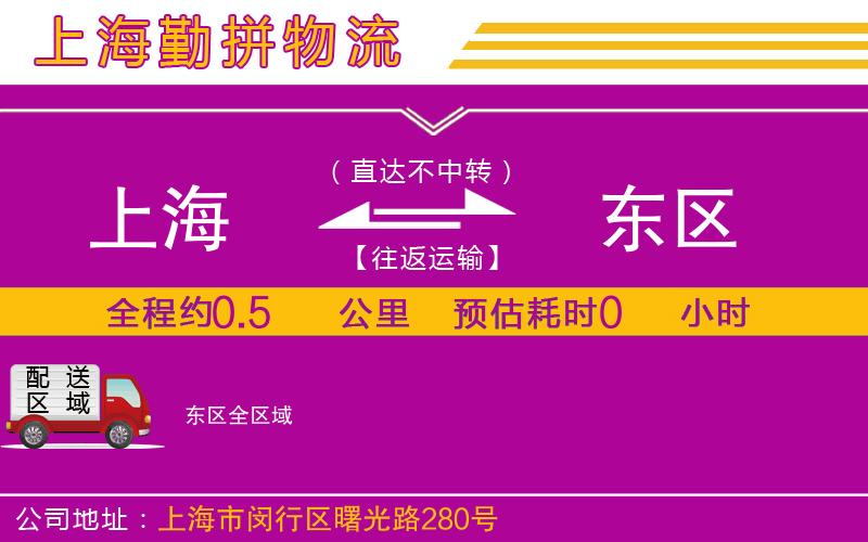 上海到東區(qū)物流專線