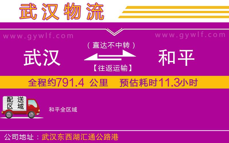 武漢到和平貨運公司
