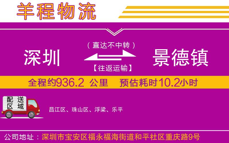 深圳到景德鎮(zhèn)物流專線