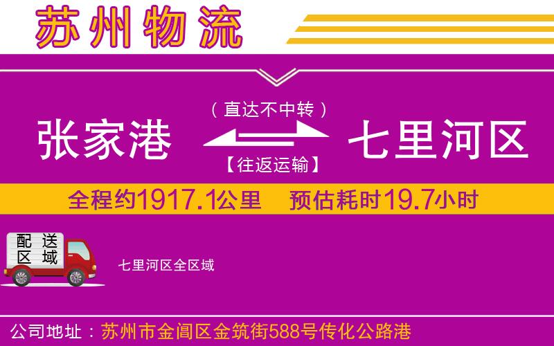 張家港到七里河區(qū)物流公司