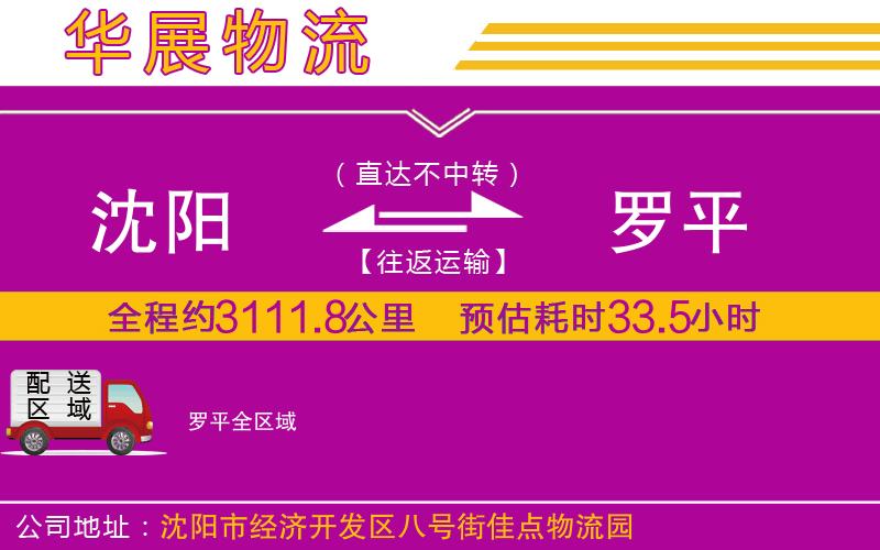 沈陽到羅平物流專線