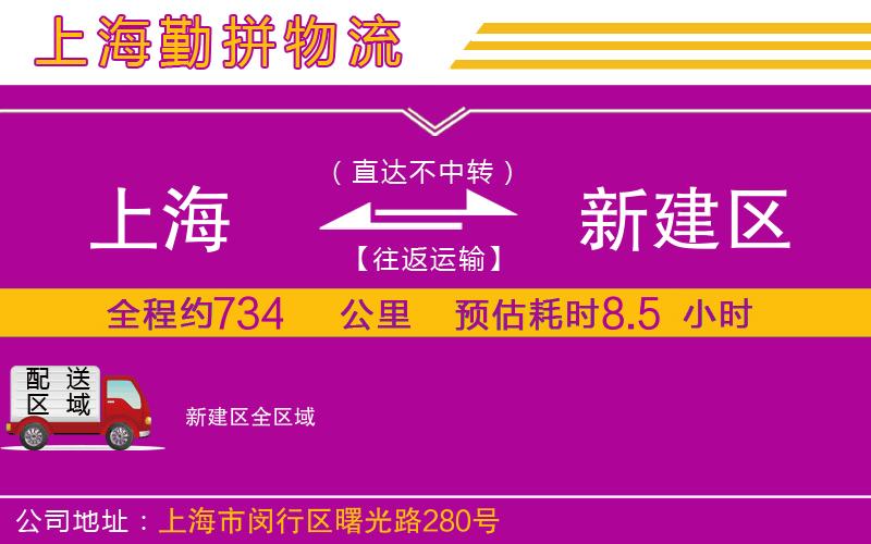 上海到新建區(qū)物流專線
