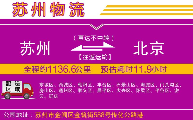 蘇州到北京貨運(yùn)公司