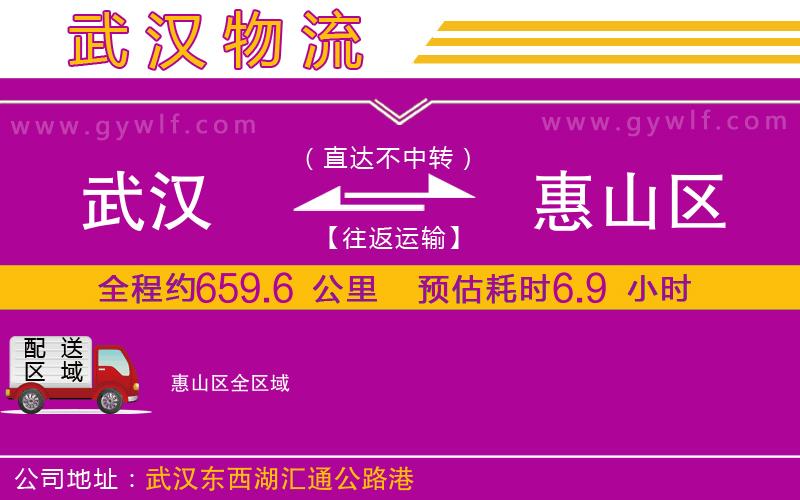 武漢到惠山區(qū)貨運(yùn)公司