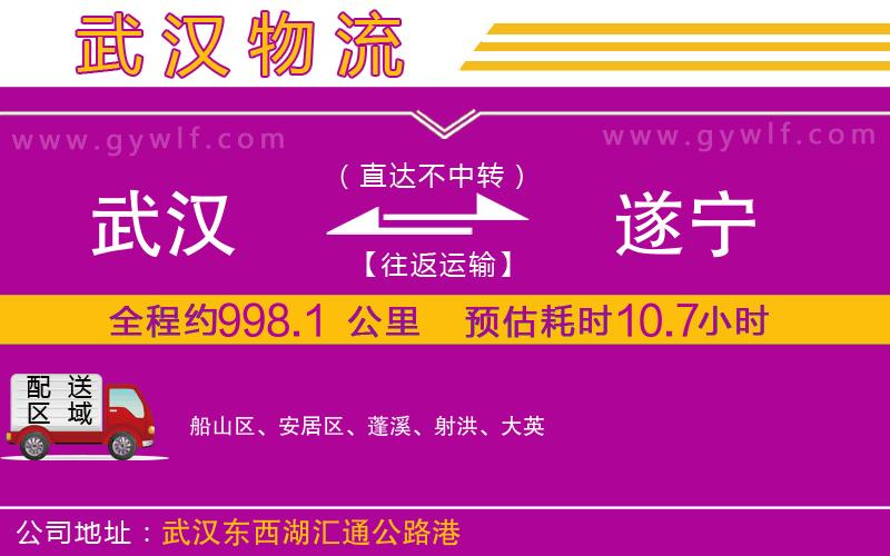 武漢到遂寧物流專線