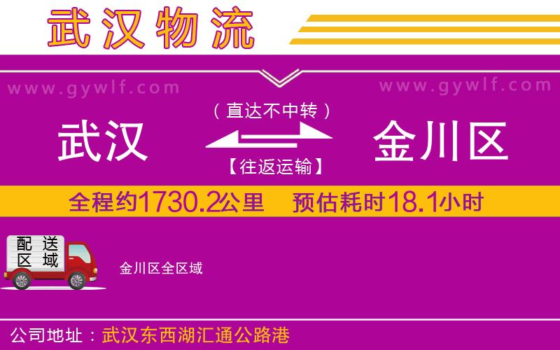 武漢到金川區(qū)物流專線