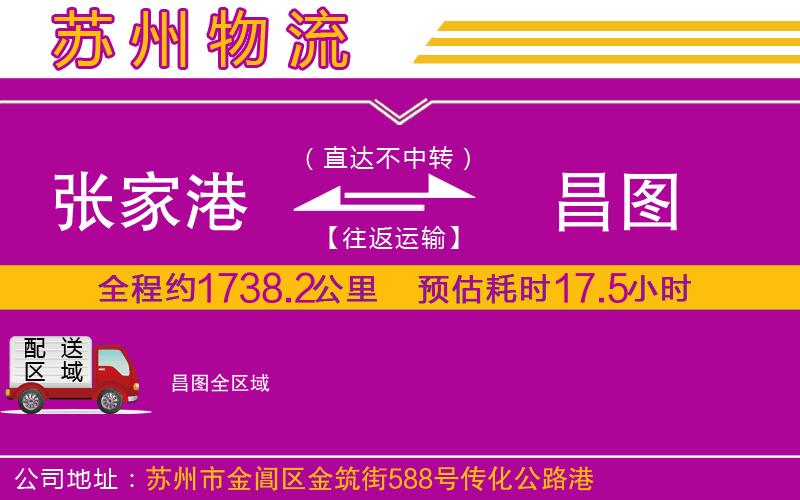 張家港到昌圖物流公司