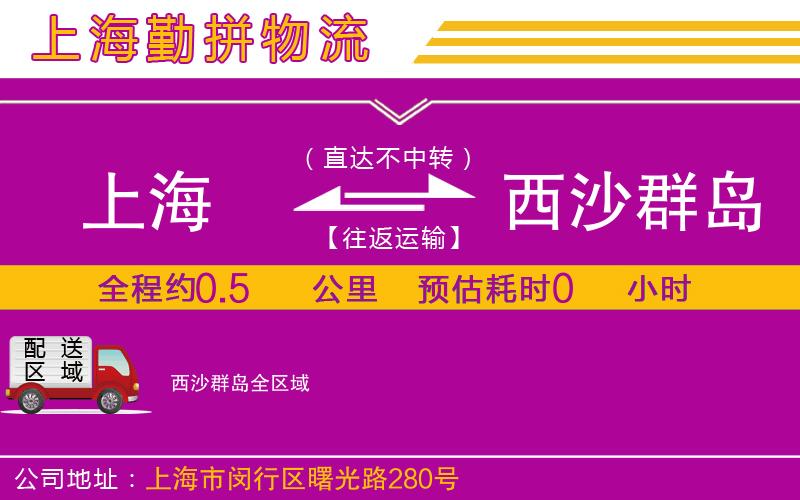 上海到西沙群島物流專線