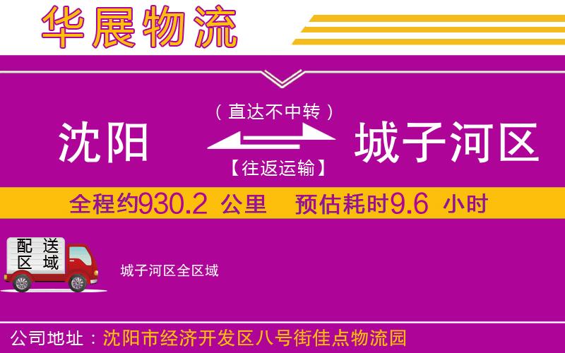 沈陽到城子河區(qū)物流專線