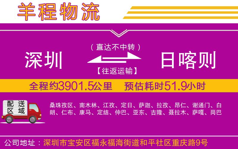 深圳到日喀則物流專(zhuān)線
