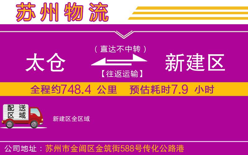 太倉到新建區(qū)物流公司