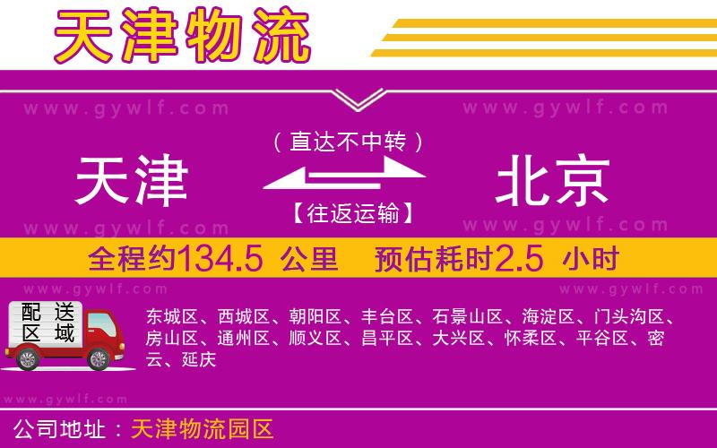 天津到北京物流公司
