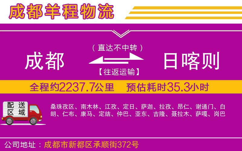 成都發(fā)日喀則貨運(yùn)公司
