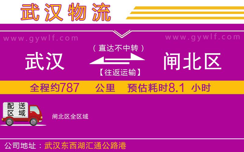 武漢到閘北區(qū)貨運公司