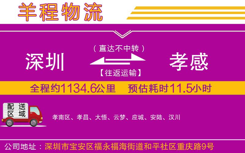 深圳到孝感貨運(yùn)公司