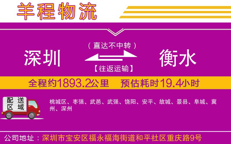 深圳到衡水物流公司