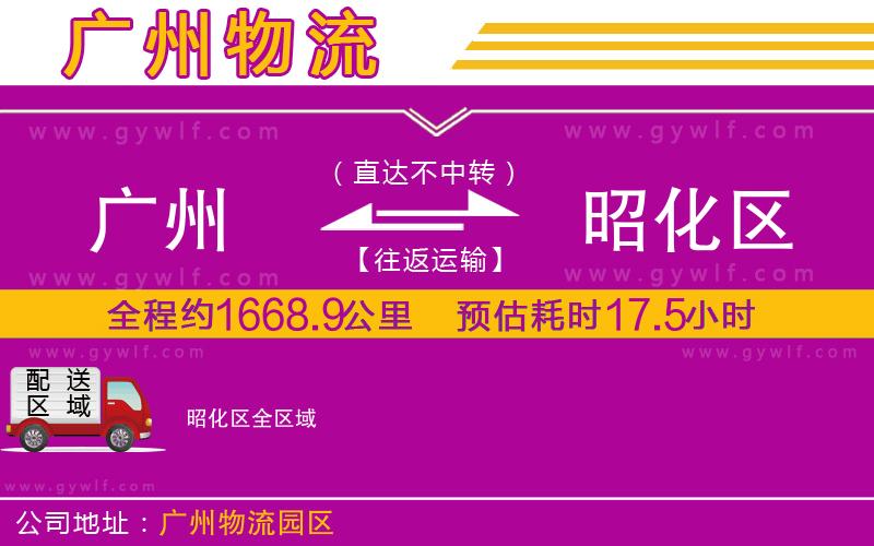 廣州到昭化區(qū)物流公司