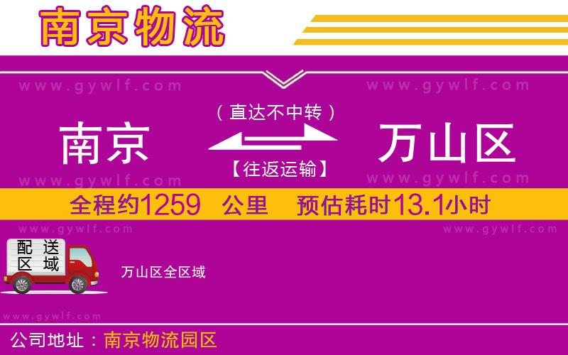 南京到萬山區(qū)物流公司