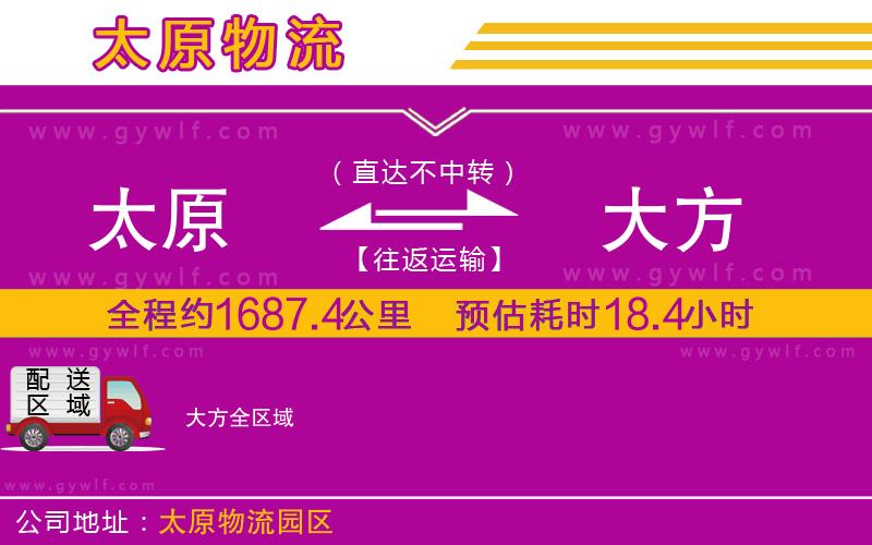 太原到大方物流公司
