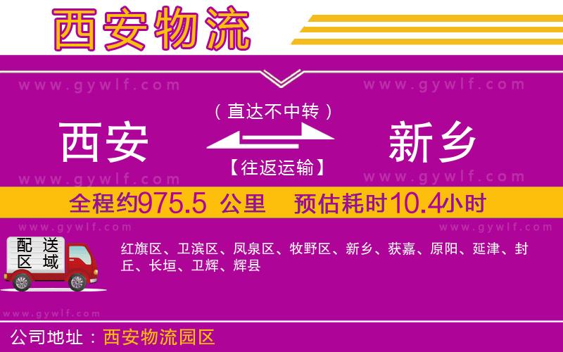 西安到新鄉(xiāng)物流公司