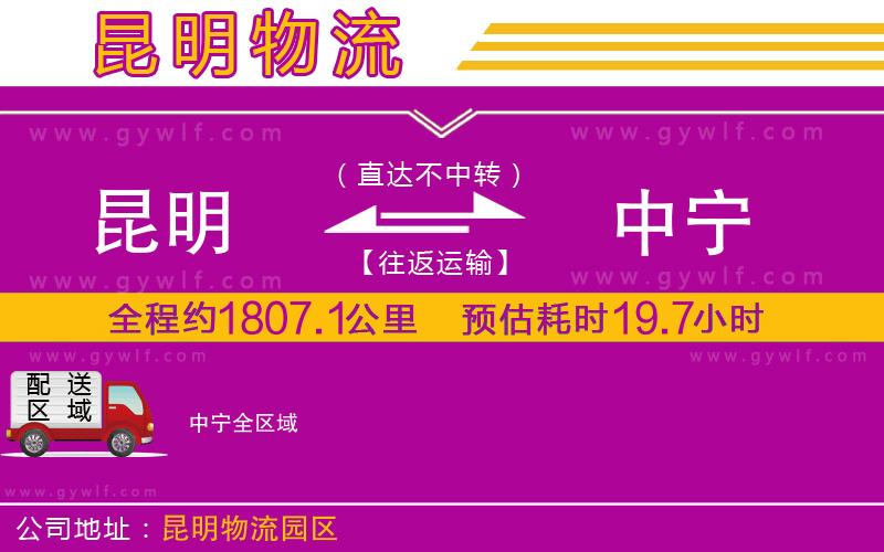 昆明到中寧物流公司
