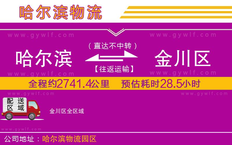 哈爾濱到金川區(qū)物流公司