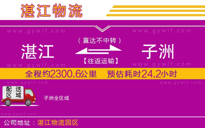 湛江到子洲物流公司