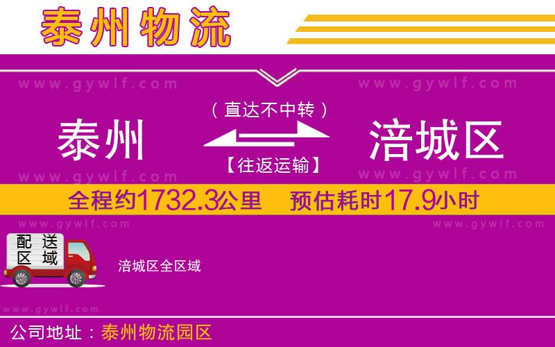 泰州到涪城區(qū)物流公司