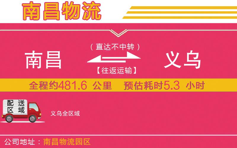 南昌到義烏物流公司
