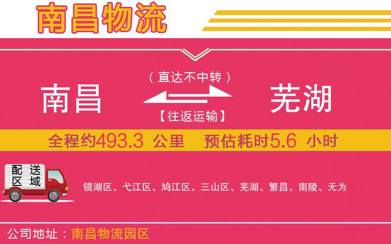 南昌到蕪湖物流公司