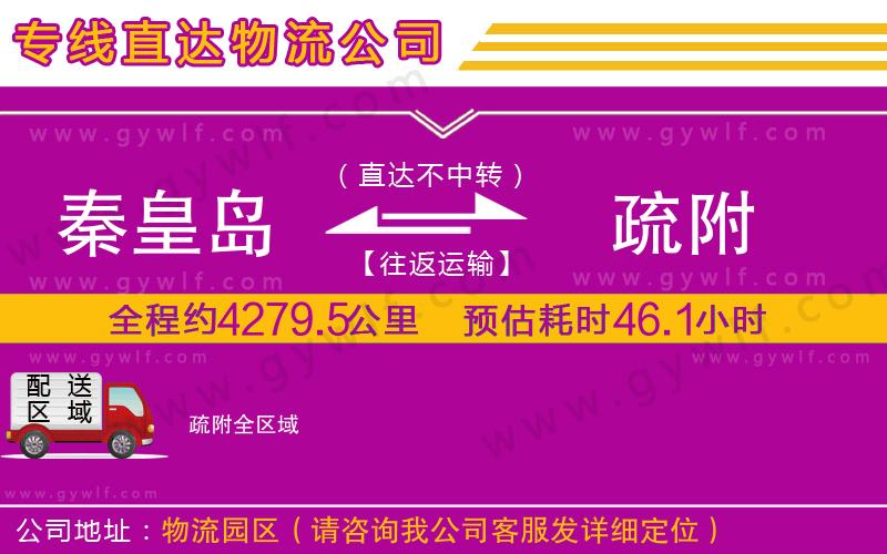 秦皇島到疏附物流公司