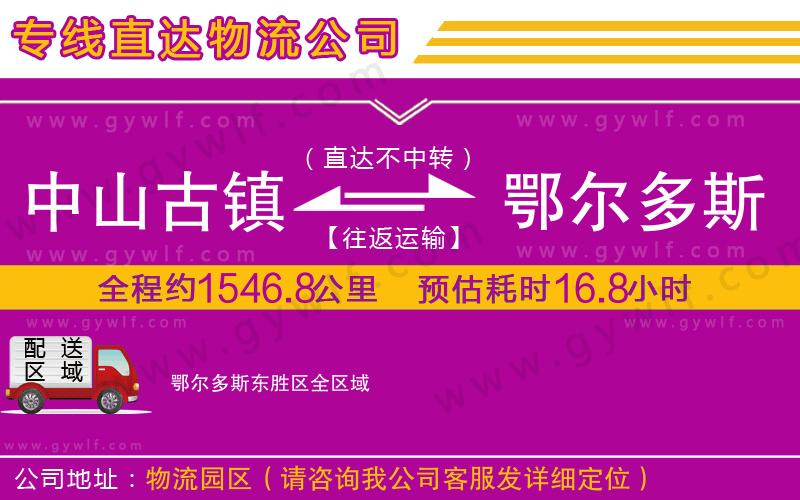 中山古鎮(zhèn)到鄂爾多斯東勝區(qū)物流公司