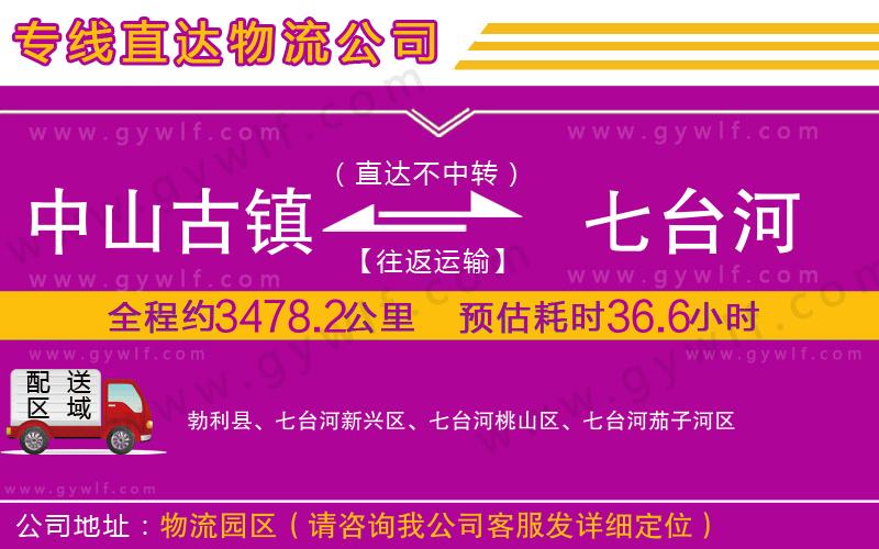 中山古鎮(zhèn)到七臺河物流公司
