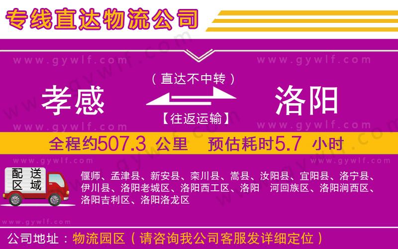 孝感到洛陽(yáng)物流公司