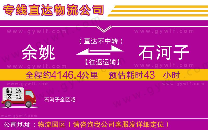 余姚到石河子物流公司