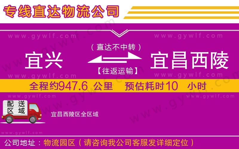 宜興到宜昌西陵區(qū)物流公司