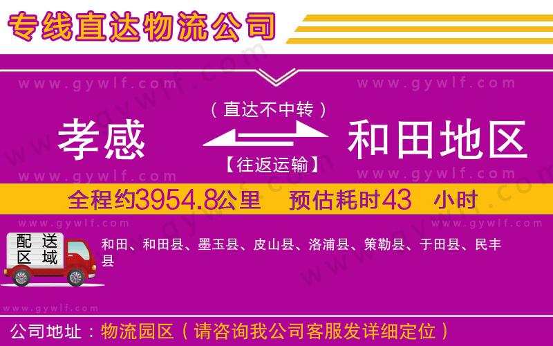 孝感到和田地區(qū)物流公司