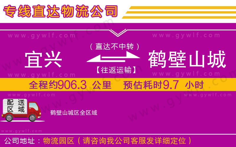 宜興到鶴壁山城區(qū)物流公司