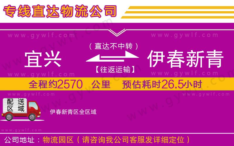 宜興到伊春新青區(qū)物流公司