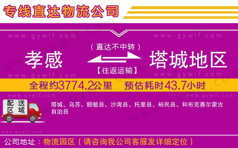 孝感到塔城地區(qū)物流公司