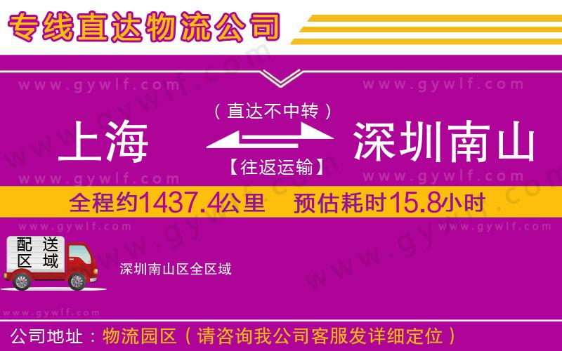 上海到深圳南山區(qū)貨運公司