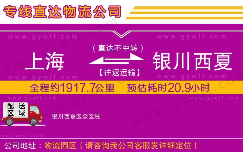 上海到銀川西夏區(qū)貨運(yùn)公司