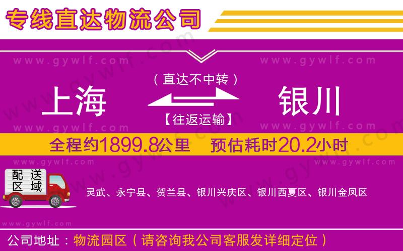 上海到銀川貨運(yùn)專線