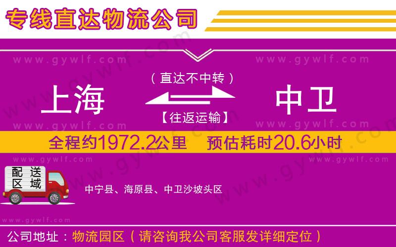 上海到中衛(wèi)貨運(yùn)專線