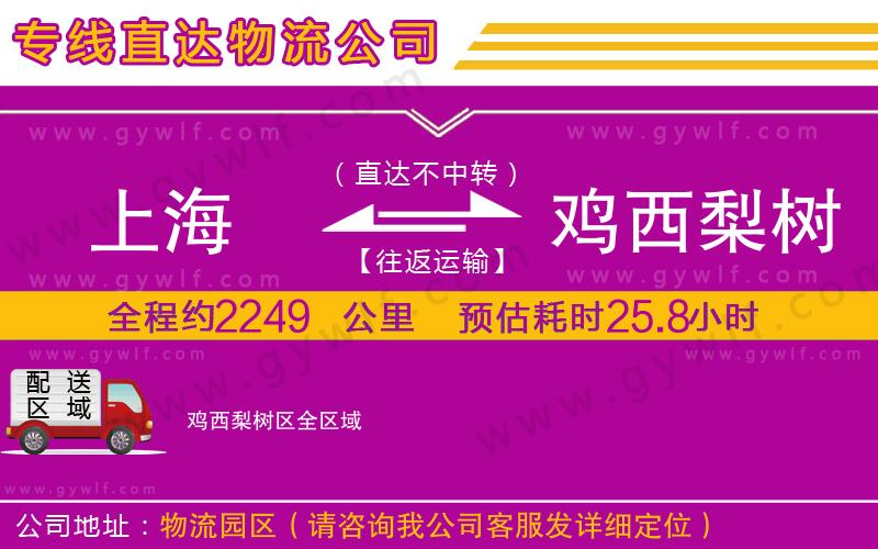 上海到雞西梨樹區(qū)貨運(yùn)專線